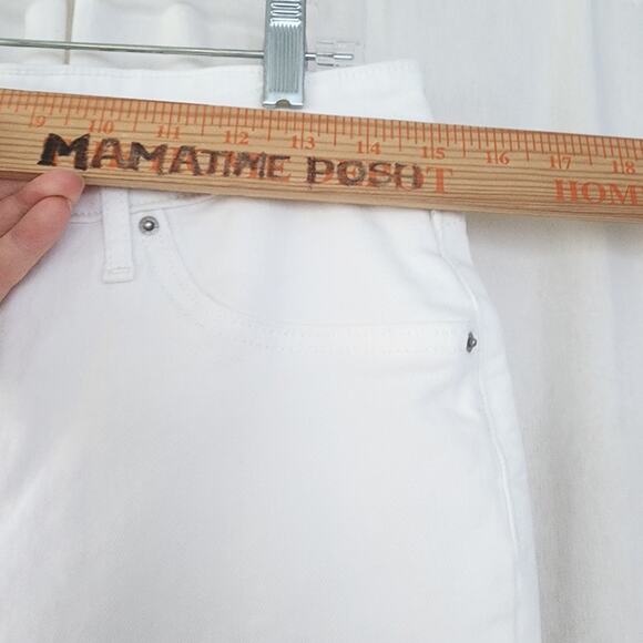 Levi's 501 High Rise Skinny Denim 31 X 27 Raw Hem Distressed Mom Jeans - Picture 7 of 11